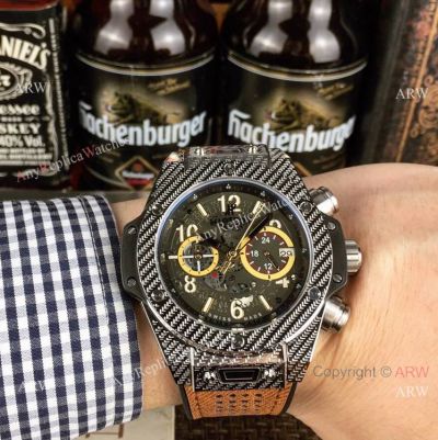 Copy Hublot Big Bang Unico King Chronograph Watches Silver Case 45mm